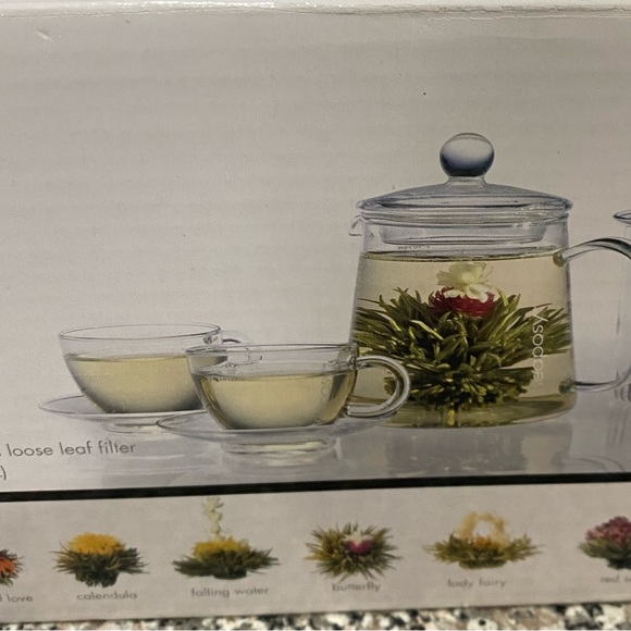 Tea set Teposy set open never used no tea bags. - Picture 2 of 5